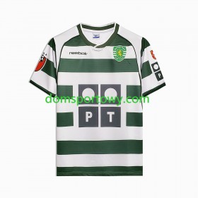 Koszulka Sporting CP 2001-2003 Retro Domowe Koszulki Piłkarskie Krótki Rękaw